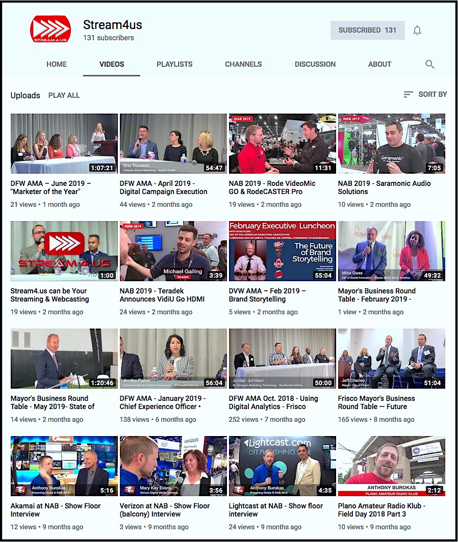 The Stream 4 YouTube Page